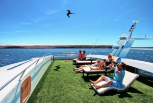 luxury cruise galapagos anahi catamaran view