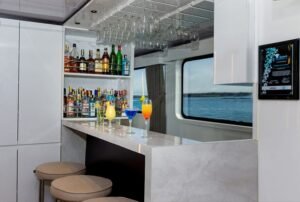 luxury crusies galapagos galaxy bar