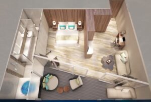 celebrity flora luxury cruises royal suite floorplan